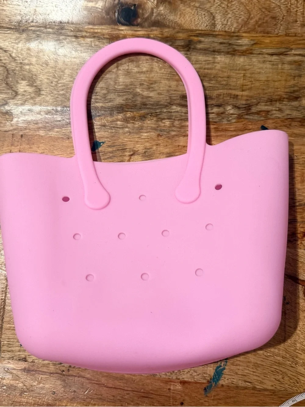 Light Pink Mini Silicone Tote Bag